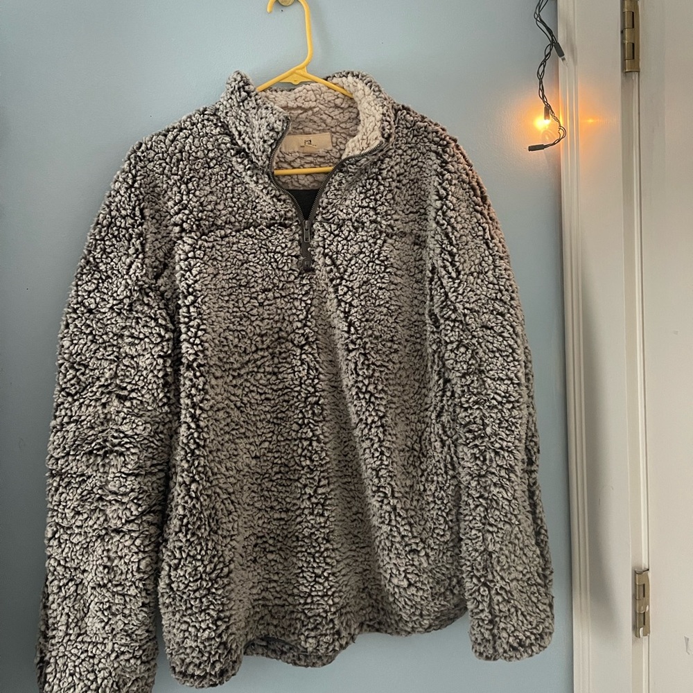 Cozy pull over quarter zip
